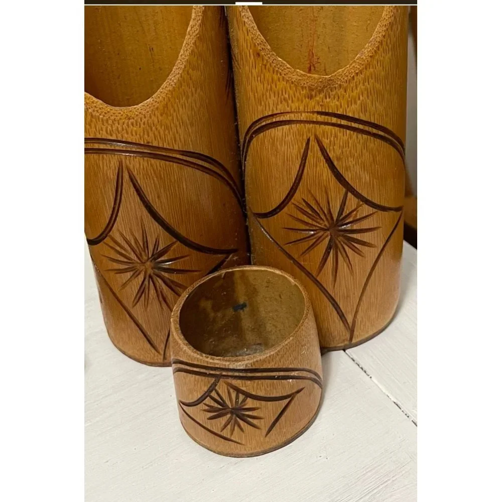 Bamboowala Natural Bamboo Pen Holder/counter organizer from Jamaica